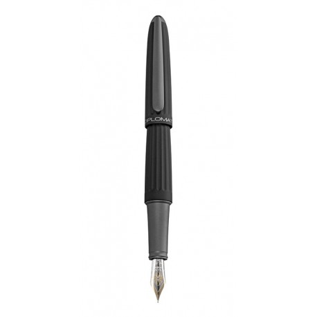 DIPLOMAT Aero Black - stilou cu penita M, aurita 14kt.