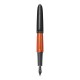 DIPLOMAT Aero Black/Orange - stilou cu penita M, din otel inoxidabil