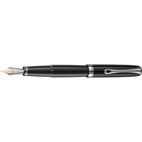DIPLOMAT Excellence A2 - Black Lacquer - stilou cu penita M, aurita 14kt.
