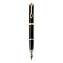 DIPLOMAT Excellence A2 - Black Lacquer Gold - stilou cu penita M, aurita 14kt.