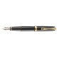 DIPLOMAT Excellence A2 - Black Lacquer Gold - stilou cu penita M, aurita 14kt.