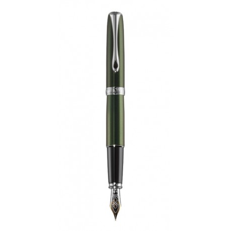 DIPLOMAT Excellence A2 - Evergreen Chrome - stilou cu penita M, aurita 14kt.