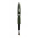 DIPLOMAT Excellence A2 - Evergreen Chrome - stilou cu penita M, aurita 14kt.