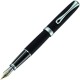 DIPLOMAT Excellence A2 - Lapis Black Matt Chrome - stilou cu penita M, aurita 14kt.