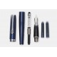 DIPLOMAT Excellence A2 - Midnight Blue Chrome - stilou cu penita M, din otel inoxidabil