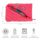 Penar cu fermoar, ZIPIT Grillz Monsters Jumbo - roz cu dinti argintii