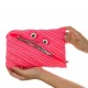 Penar cu fermoar, ZIPIT Grillz Monsters Jumbo - roz cu dinti argintii