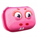 Penar cu fermoar, ZIPIT Wildling Storage box - roz