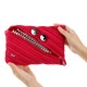Penar cu fermoar, ZIPIT Grillz Monsters Jumbo - rosu cu dinti argintii
