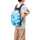 Rucsac ZIPIT Shell - triunghiuri albastre