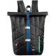Rucsac ZIPIT Puffer Premium - negru cu banda albastra