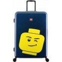 Troller 20 inch, material ABS, LEGO Minifigure Head - bleumarin