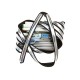 Penar cu fermoar, ZIPIT Metallic Jumbo - argintiu