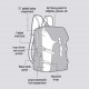 Rucsac ZIPIT Metro Premium - visiniu cu negru