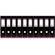 Biblioraft A4, plastifiat PP/PP, 80 mm, OXFORD MyColour - negru/roz