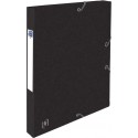 Mapa A4, carton MultiStrat 390g/mp, cu elastic, 25mm latime, OXFORD Top File - negru