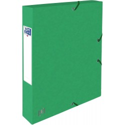 Mapa A4, carton MultiStrat 390g/mp, cu elastic, 40mm latime, OXFORD Top File - verde