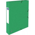 Mapa A4, carton MultiStrat 390g/mp, cu elastic, 40mm latime, OXFORD Top File - verde