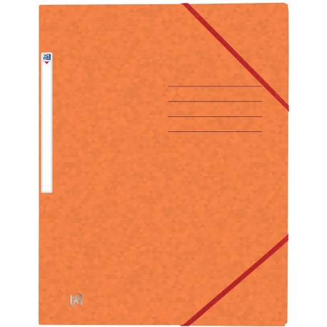 Mapa A4, carton MultiStrat 390g/mp, cu elastic, OXFORD Top File - orange