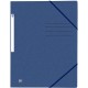 Mapa A4, carton MultiStrat 390g/mp, cu elastic, OXFORD Top File - bleumarin