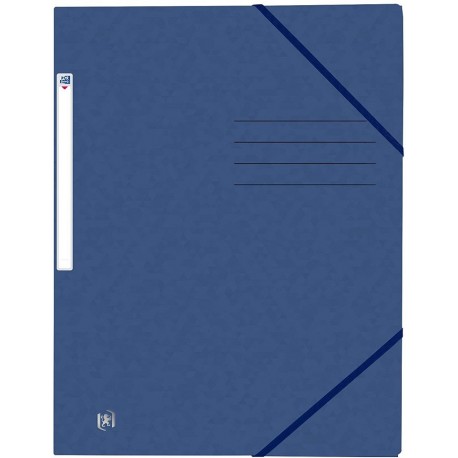 Mapa A4, carton MultiStrat 390g/mp, cu elastic, OXFORD Top File - bleumarin