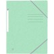 Mapa A4, carton MultiStrat 390g/mp, cu elastic, OXFORD Top File - verde pastel
