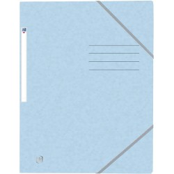 Mapa A4, carton MultiStrat 390g/mp, cu elastic, OXFORD Top File - bleu pastel