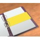 Separatoare carton pentru biblioraft, 190g/mp, 105 x 240 mm, 60/set, OXFORD Duo - galben