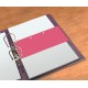 Separatoare carton pentru biblioraft, 190g/mp, 105 x 240 mm, 60/set, OXFORD Duo - roz