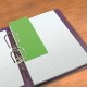 Separatoare carton pentru biblioraft, 190g/mp, 105 x 240 mm, 60/set, OXFORD Duo - verde