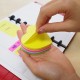 Notes autoadeziv Die-Cut - inima, 64 x 67 mm, 250 file, Stick"n - 5 culori fluorescente