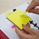 Notes autoadeziv perforat 76 x 76 mm, 80 file, (2 in 1 - notes/index), Stick"n - 4 culori fluoresc