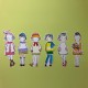 Cutie creativa cu role pentru colorat, 3 buc/set, Stick"n Little Designer - primavara