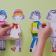 Cutie creativa cu role pentru colorat, 3 buc/set, Stick"n Little Designer - primavara