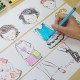 Cutie creativa cu role pentru colorat, 3 buc/set, Stick"n Little Designer - vara