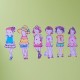 Cutie creativa cu role pentru colorat, 3 buc/set, Stick"n Little Designer - vara