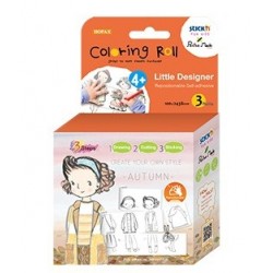 Cutie creativa cu role pentru colorat, 3 buc/set, Stick"n Little Designer - toamna