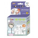 Cutie creativa cu role pentru colorat, 3 buc/set, Stick"n Little Designer - iarna