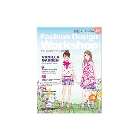 Carte creativa Stick"n Little Designer Activity book - Vanilla Garden