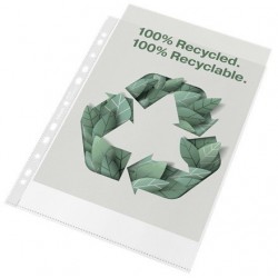 Folie de protectie Esselte Recycled, PP, A4, 70 mic, 100 buc/cutie, standard