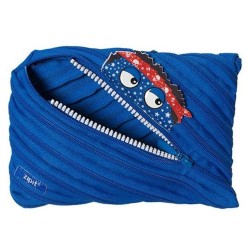 Penar cu fermoar, ZIPIT Talking Monstar Jumbo - albastru royal