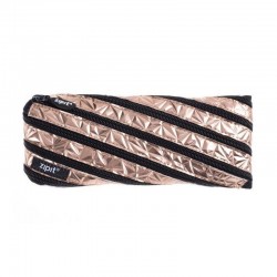 Penar cu fermoar, ZIP..IT Metallic Pouch - aramiu