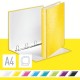 Caiet mecanic LEITZ WOW, carton laminat, A4, mecanism 4DR, inel 25 mm, galben