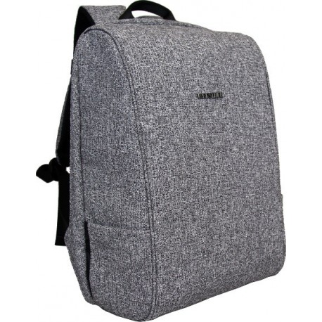 Rucsac BESTLIFE Travel Safe - gri/negru - laptop 16 inch, charge pentru USB si TypeC conectori