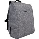 Rucsac BESTLIFE Travel Safe - gri/negru - laptop 16 inch, charge pentru USB si TypeC conectori