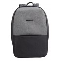 Rucsac BESTLIFE Travel Safe - gri/gri inchis - laptop 16 inch, charge pentru USB si TypeC conectori