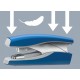 Capsator metalic Leitz Softpress NeXXt Series, 30 coli, 200 capse Softpress incluse, albastru