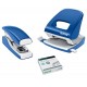 Capsator metalic Leitz Softpress NeXXt Series, 30 coli, 200 capse Softpress incluse, albastru