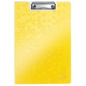 Clipboard LEITZ WOW, dublu, polyfoam, A4, 100 coli, galben