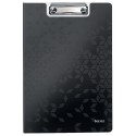 Clipboard LEITZ WOW, dublu, polyfoam, A4, 100 coli, negru